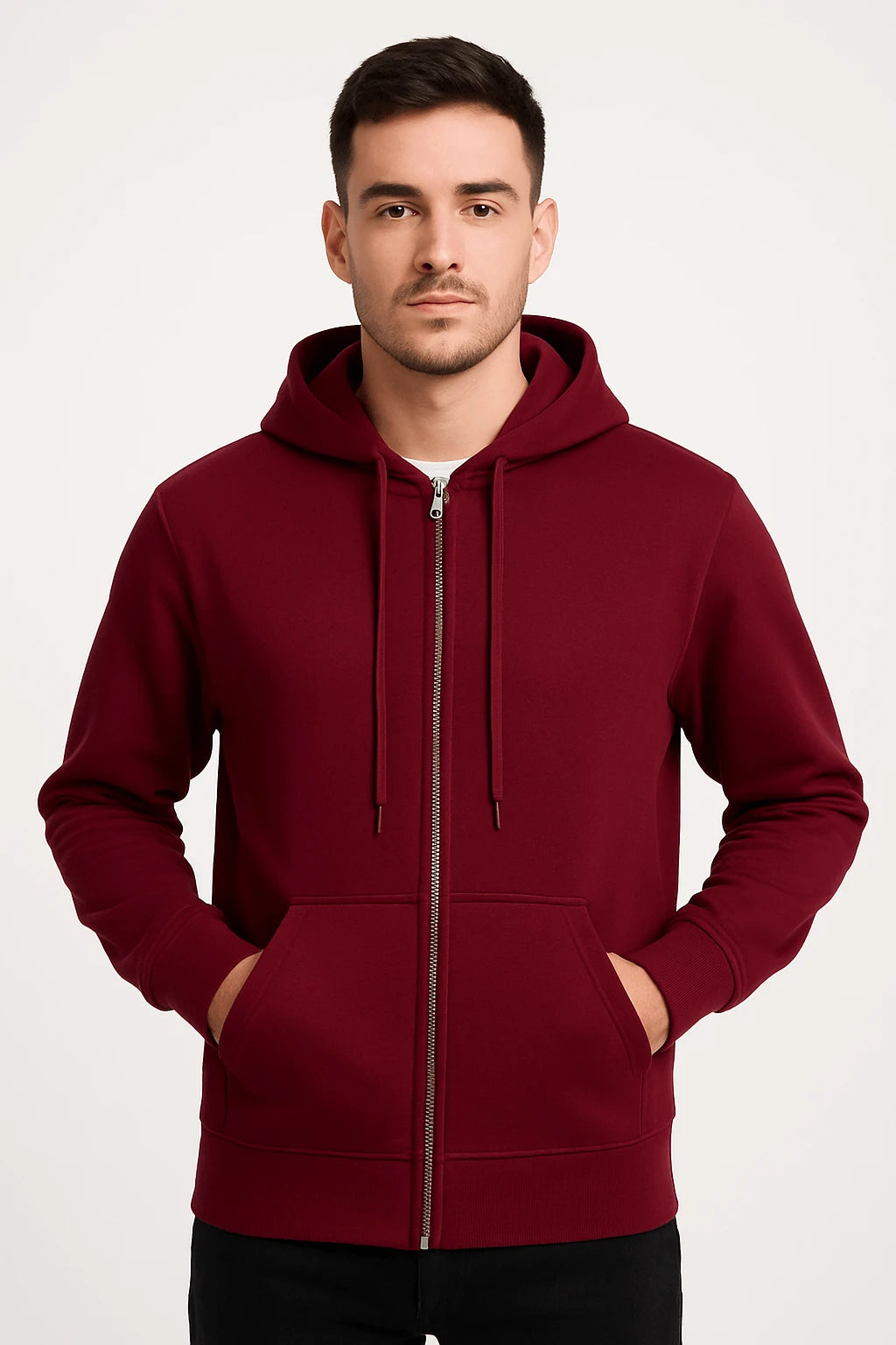 Felpa con Cappuccio e Zip Classic