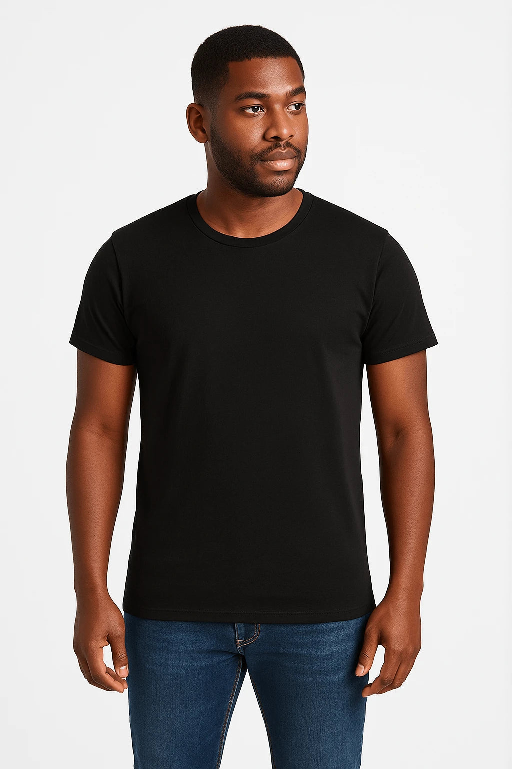 T-shirt uomo iconic 150 cotone nera