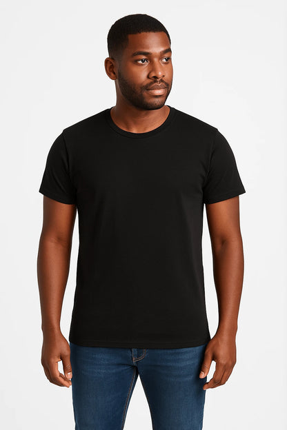 T-shirt uomo iconic 150 cotone nera