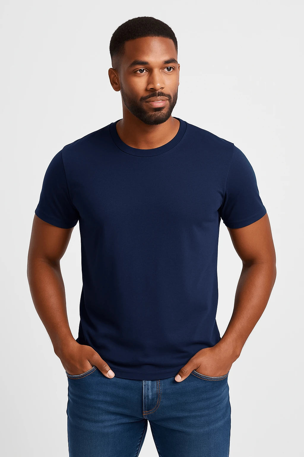 T-shirt uomo iconic 150 cotone navy