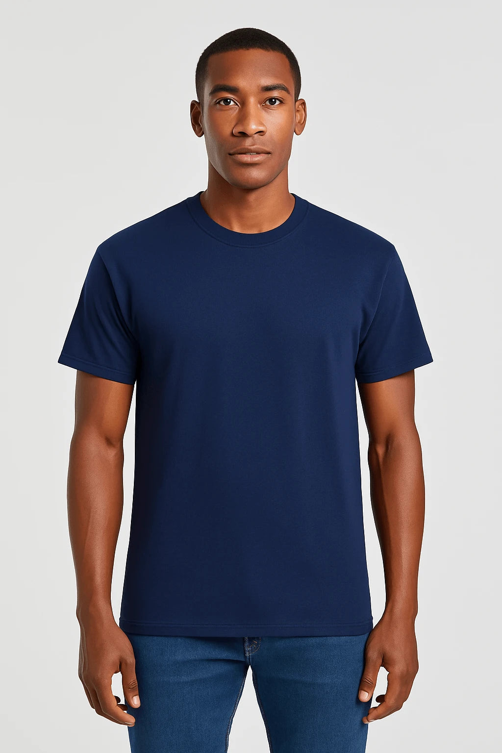  T-shirt uomo valueweight 100% cotone navy
