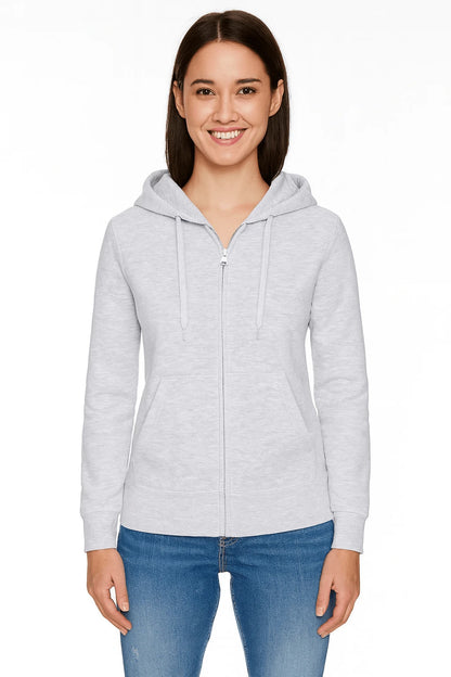 Felpa Donna con Cappuccio e Zip