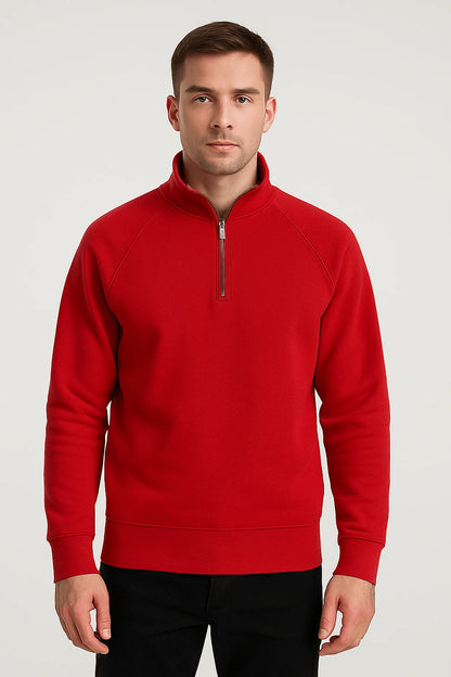 Felpa Uomo con Mezza Cerniera