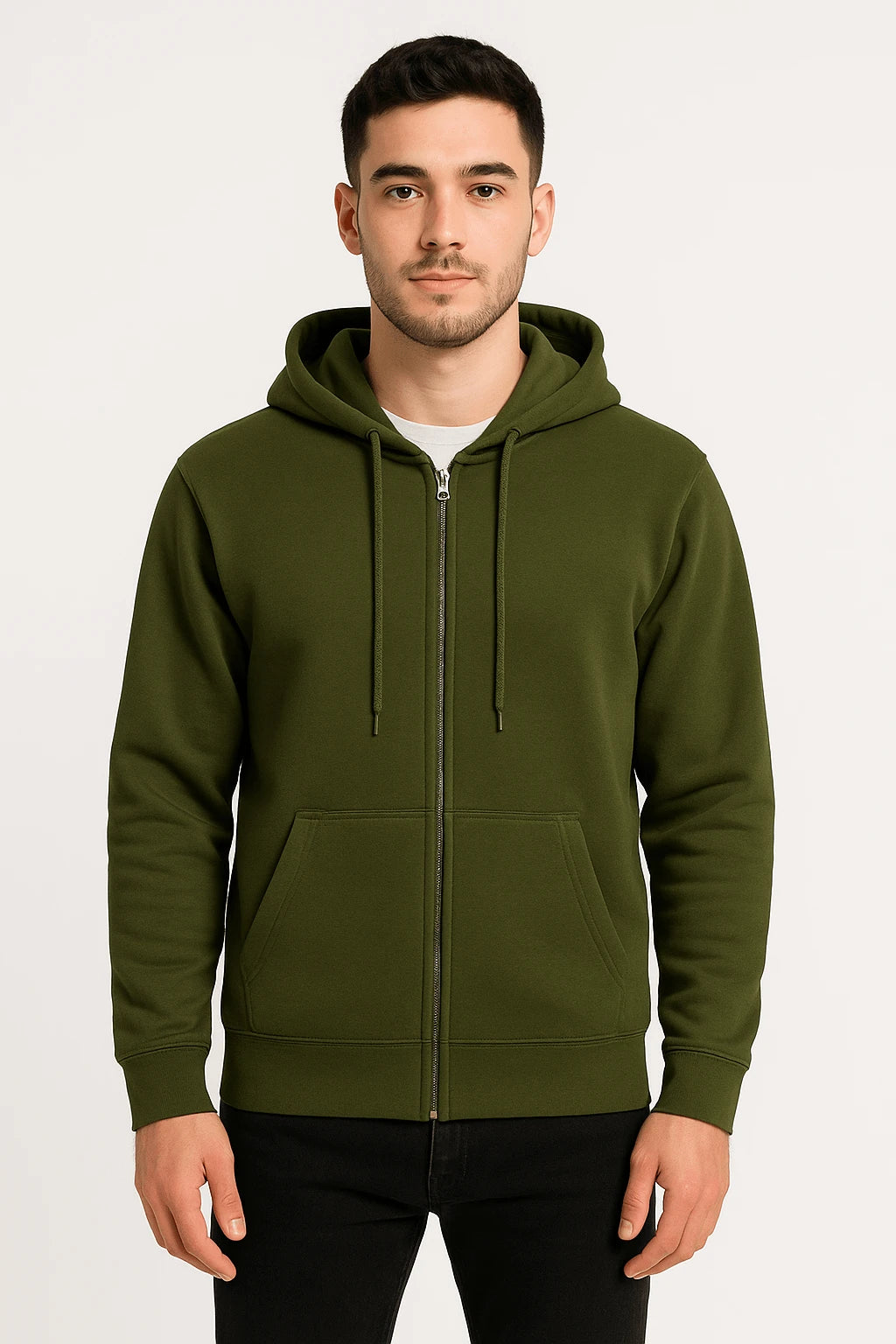 Felpa con Cappuccio e Zip Classic