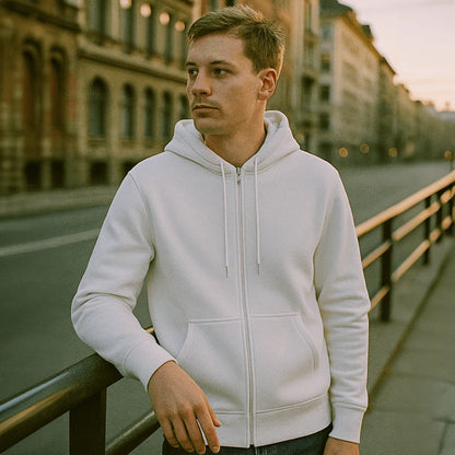 Felpa con Cappuccio e Zip Classic