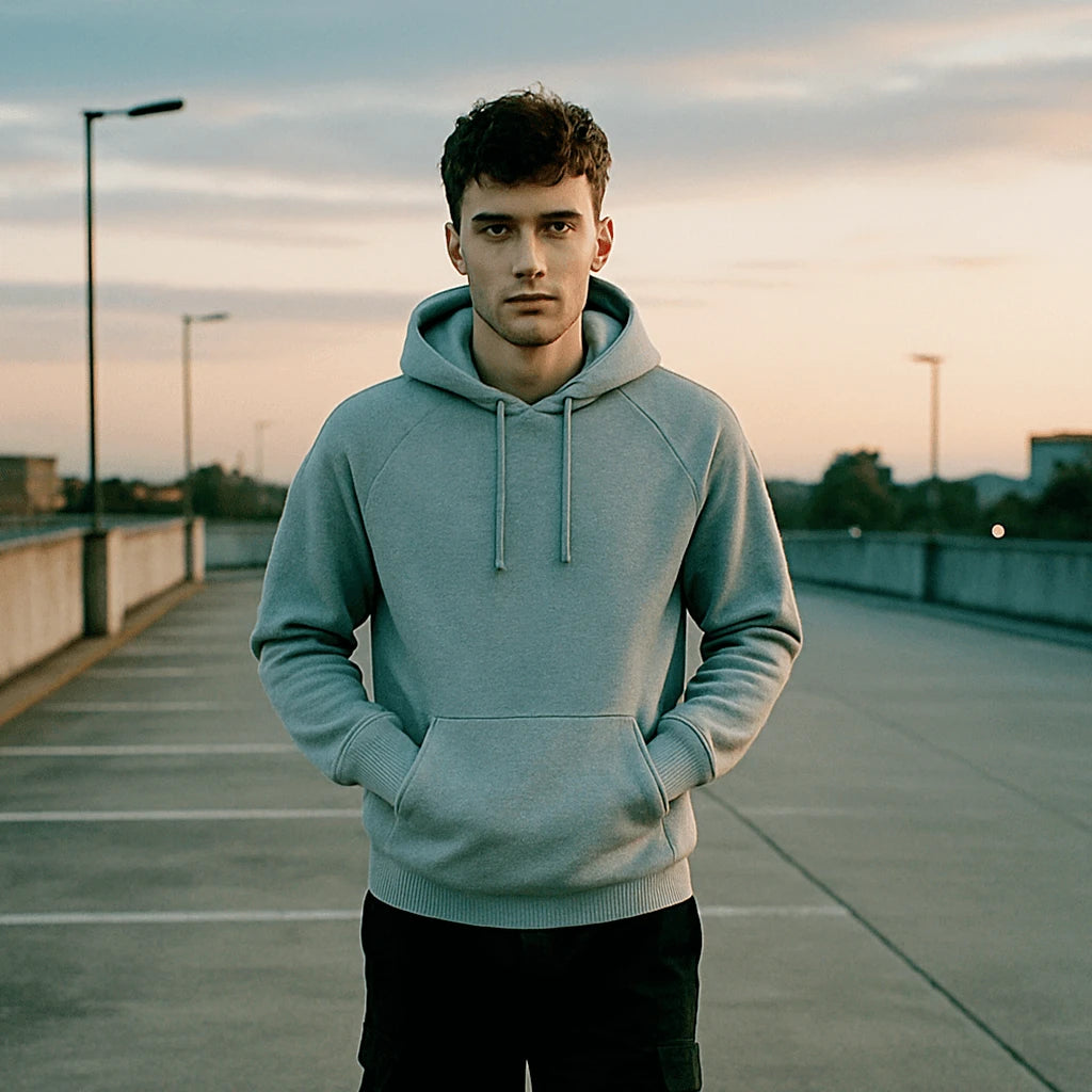 Felpa Uomo Premium con Cappuccio