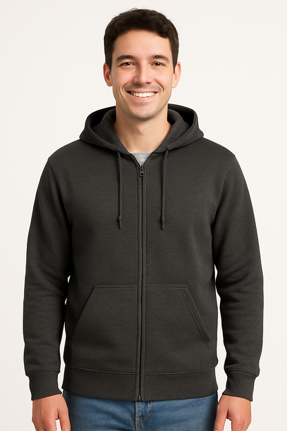 Felpa con Cappuccio e Cerniera Unisex