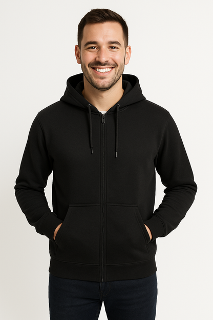 Felpa con Cappuccio e Cerniera Unisex