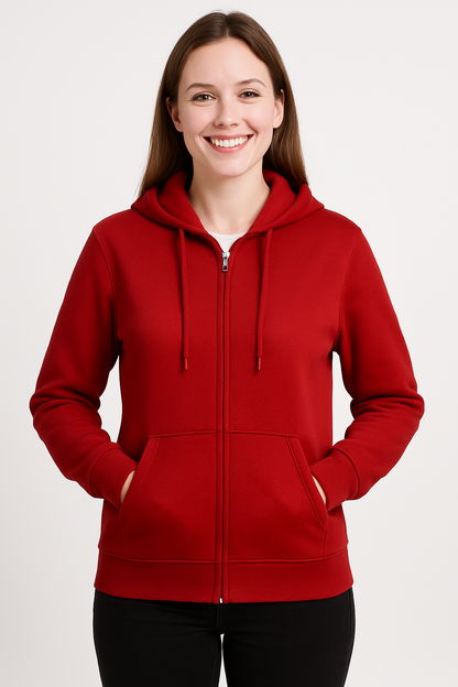 Felpa con Cappuccio e Cerniera Unisex